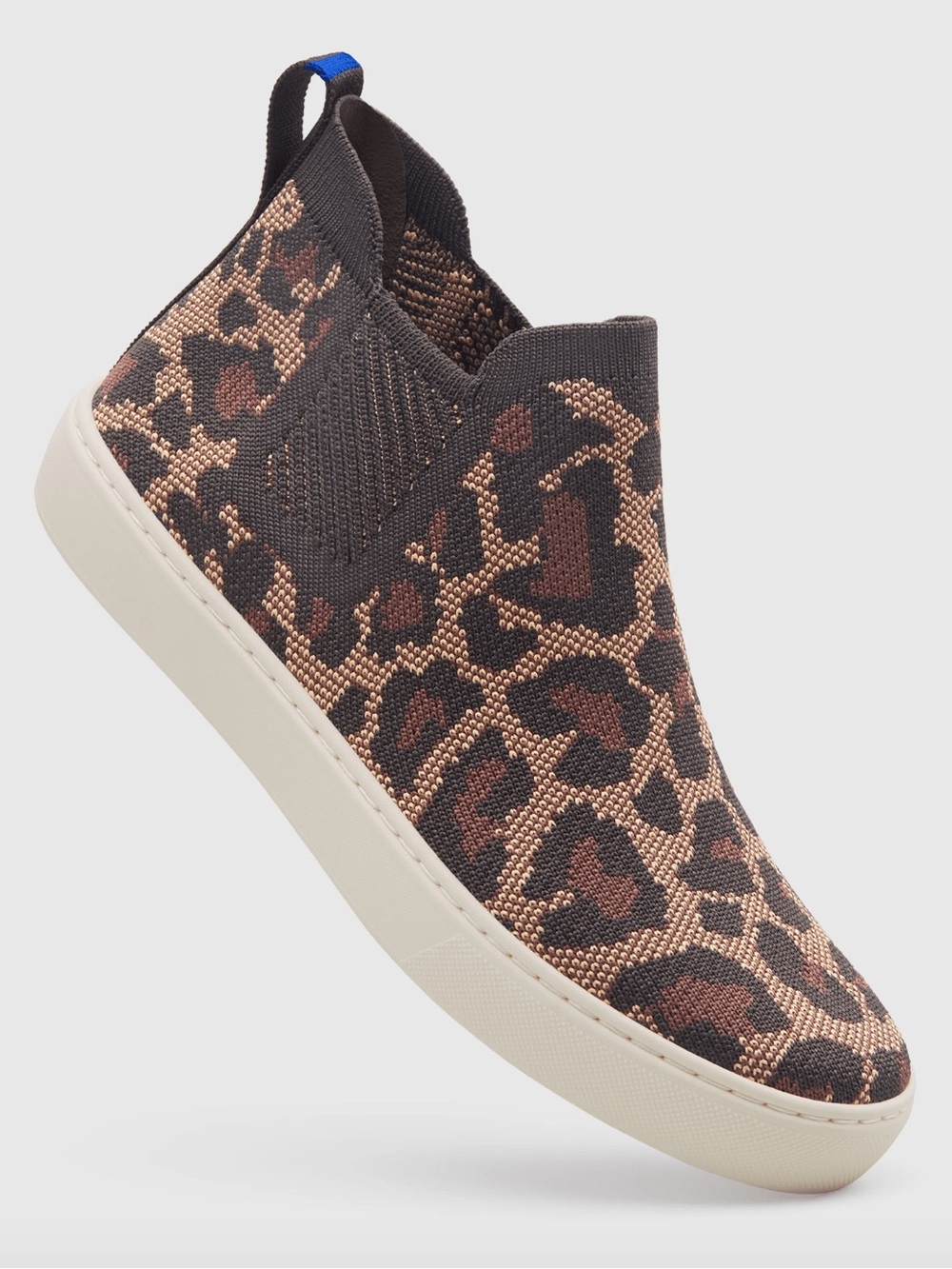 Rothy’s Slip-On Leopard Knit Chelsea Sneakers